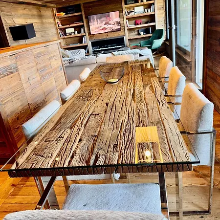 Luxe & Charme - In & Out Mountain View Golf & Vtt Apartment Crans-Montana